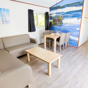 Kemp Egmond aan Zee - interiér bungalovu, Holandsko, Nizozemsko